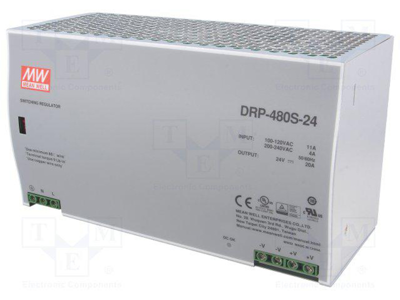 台湾明纬DRP-480S-24/48